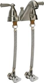 img 1 attached to 🚰 Fluidmaster B1F09 Faucet Connector: Braided Stainless Steel, 9-Inch Length - Ideal for 3/8 Female Compression Thread x 1/2 F.I.P. Thread