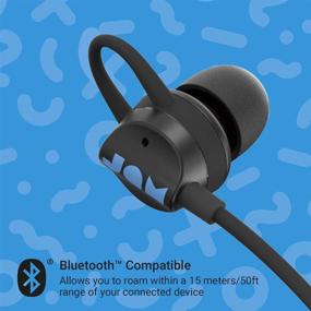 img 2 attached to 🎧 Беспроводные Bluetooth наушники JAM, устойчивые к поту для спорта - 6 часов воспроизведения, громкой связи, магнитное управление шнуром, легкий дизайн - черный