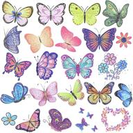 ooopsiun glitter butterfly temporary decorations logo