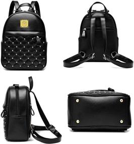 img 3 attached to Stylish Waterproof Leather Women's Handbags, Wallets & Fashion Backpacks: Fashionable and Practical Choices