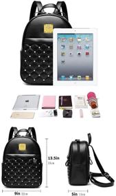 img 2 attached to Stylish Waterproof Leather Women's Handbags, Wallets & Fashion Backpacks: Fashionable and Practical Choices