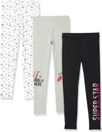 🌟 spotted zebra 5 pack leggings: starburst girls' clothing for stylish comfort logo