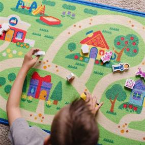 img 3 attached to 🏙️ Melissa & Doug Neighborhood Activity Play Mat - 36 Inches