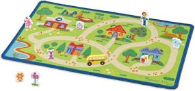 img 4 attached to 🏙️ Melissa & Doug Neighborhood Activity Play Mat - 36 Inches