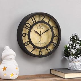 img 4 attached to 🕒 FirstTime &amp; Co.® Numbered Wall Clock, Handcrafted in America, Oil Rubbed Bronze Finish, 8 x 2 x 8 Inches, (00151)