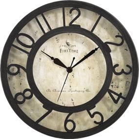 img 2 attached to 🕒 FirstTime &amp; Co.® Numbered Wall Clock, Handcrafted in America, Oil Rubbed Bronze Finish, 8 x 2 x 8 Inches, (00151)