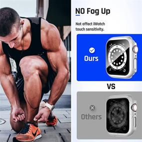 img 2 attached to Водонепроницаемый чехол Goton совместим с Apple Watch 40 мм SE Series 6 5 4 с защитным стеклом для экрана