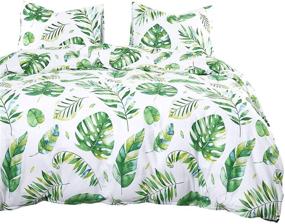 img 4 attached to Wake Cloud Comforter Microfiber Monstera