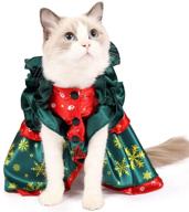 🎅 heywean cat christmas costume holiday dressing up for kitten xmas outfit party suit for medium large pet" - optimized product name: "heywean cat christmas costume - holiday dress up for kittens - xmas outfit party suit for medium and large pets logo