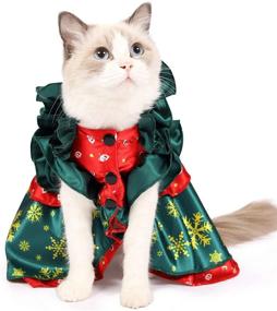 img 4 attached to 🎅 Heywean Cat Christmas Costume Holiday Dressing Up for Kitten Xmas Outfit Party Suit for Medium Large Pet" - optimized product name: "Heywean Cat Christmas Costume - Holiday Dress Up for Kittens - Xmas Outfit Party Suit for Medium and Large Pets
