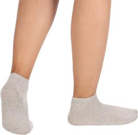 img 2 attached to 🧦 Premium Softsole Cotton Ankle Socks for Men and Women - 6 Pairs of Comfortable No Show Socks in Black, Gray, and White