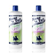 🌿 herbal gro shampoo and conditioner with olive oil infusion - 27.05 ounces each by mane 'n tail logo