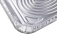 🍽️ 20 count of heavy-duty 9 x 13 half size disposable aluminium foil baking pans by stockhomery - perfect for lunch boxes, food leftover storage, or frying pans (no lids) logo