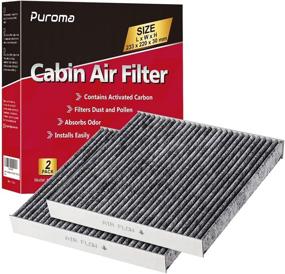 img 4 attached to Puroma Activated Carbon Cabin Air Filter Replacement for CP134, CF10134 Honda Acura Civic CR-V Odyssey CSX ILX MDX RDX AT134 (2 pcs)