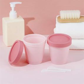 img 1 attached to Leakproof Cosmetic Jars，Wide Mouth Container Free（Pink）