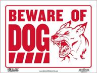 🐕 beware of dog sign 12" by bazic: ensuring safety and security logo