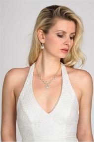 img 1 attached to Mariell Vintage Necklace Earrings Bridesmaids Women's Jewelry
