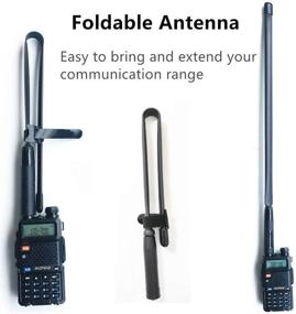 img 2 attached to Radtel Foldable Tactical Antenna 18 Inch with SMA-Female Connector, Dual Band UHF/VHF (134-176/400-520Mhz) - Ideal for Baofeng UV-5R, UV-82, UV-9R, BF-F8HP, UV-82HP Kenwood Ham Radios