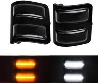 светодиодные зеркальные фонари, поворотные указатели с боковыми маркерными огнями - аксессуары для ford f350 f250 f450 f550 super duty 2008-2016 года, замена ходовых огней и поворотных сигналов - модернизация от поставщика. логотип