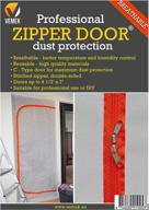 🚪 optimized zipper door for breathability and dust protection, heavy-duty construction access door, zip barrier dust containment solution, temporary door with plastic sheeting, room seal with zip barrier, reusable and efficient doorway логотип