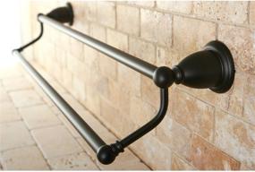 img 2 attached to 🛀 24-Inch Double Towel Bar in Oil Rubbed Bronze - Kingston Brass Heritage BA1753ORB