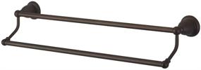 img 3 attached to 🛀 24-Inch Double Towel Bar in Oil Rubbed Bronze - Kingston Brass Heritage BA1753ORB