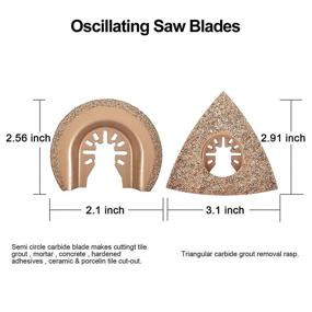 img 1 attached to 🔪 Versatile 20Pcs Oscillating Multitool Quick Release Saw Blades: Compatible with Dewalt, Fein, Black & Decker, Bosch, Craftsman, and More!