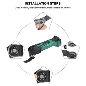 img 2 attached to 🔪 Versatile 20Pcs Oscillating Multitool Quick Release Saw Blades: Compatible with Dewalt, Fein, Black & Decker, Bosch, Craftsman, and More!