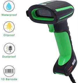 img 2 attached to 📷 BAOSHARE Industrial Barcode Scanner: Handheld Wired, Heavy Duty IP67 Waterproof 1D Laser Reader for Precise Scanning in Factory Industrial Setting