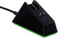 🖱️ зарядная док-станция razer mouse charging dock chroma: магнитная док-станция с rgb-подсветкой состояния заряда - противоскользящие ножки гекко - питание от razer chroma - стильно черного цвета логотип