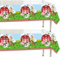 70 8x42 5 barnyard supplies disposable tablecloth logo