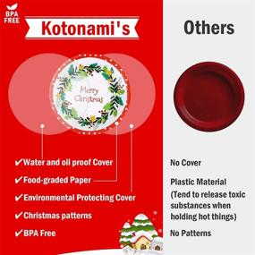 img 1 attached to Premium 111 Pcs Christmas Paper Plates and Napkins Set - Serve 24 - Disposable Party Supplies 🎄 - Includes 24 Dinner Plates, 24 Dessert Plates, 24 Napkins, 24 Cups, 1 Banner - Christmas Ornament Theme