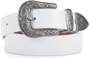 img 4 attached to Discover the Charm of Vintage Cowgirl Style with Women's Western Belts - A Must-Have Accessory!