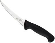 6-inch curved boning knife with black handle from mercer culinary millennia logo