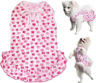 🐾 cute and comfy lediniu adorable paws pet dog dresses & shirts – perfect cotton outfits for small dogs логотип