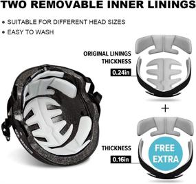 img 2 attached to 🔒 Увеличенная безопасность с легким шлемом для скейтборда OutdoorMaster с низким профилем.