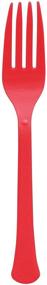 img 1 attached to 🍴 Amscan Apple Red Plastic Forks - Premium Quality, 20ct, 9.7 x 5.7