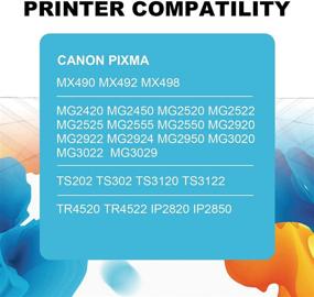 img 3 attached to 🖨️ SOPIN Remanufactured Canon Ink Cartridges 245 and 246 - High-Yield Replacements for Canon PG-245XL CL-246XL PG-243 CL-244 - Compatible with Canon PIXMA MX492 MX490 TS3120 TS302 TS202 TR4520 Printer Tray (1 Black 1 Tri-Color)