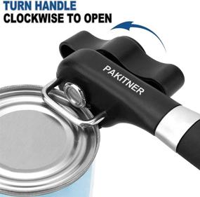 img 2 attached to PAKITNER - Smooth Edge Can Opener, Handheld Can Opener - Manual Can Opener, Ergonomic Safe Cut, Food Grade Stainless Steel Cutting Can Opener for Kitchen & Restaurant