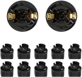 img 4 attached to HUIQIAODS T5 73 74 Twist Lock Wedge For Instrument Panel Dashboard LED Light Car Gauge Cluster Bulbs Base Socket 10 Pack