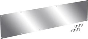 img 4 attached to 🚪 CQMMA Door Kick Plate - 8x34 inches, Ideal for 36-inch Doors, 12GA (5/64 inch) Thickness, Aluminum Alloy in Silver