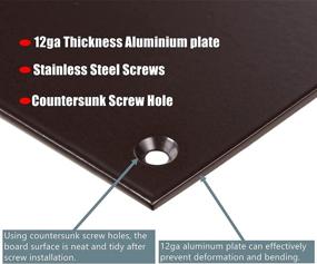 img 2 attached to 🚪 CQMMA Door Kick Plate - 8x34 inches, Ideal for 36-inch Doors, 12GA (5/64 inch) Thickness, Aluminum Alloy in Silver