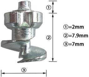 img 3 attached to 🔩 Шипы для шин Marrkey: 100 штук снежных карбидных шипов для гоночных автомобилей, велосипедов, фэт-байков, скутеров, а также для зимних беговых ботинок и ботинок.