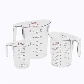 img 1 attached to 2-Quart Plastic Measuring Cup for Precision Measurements - Ideal for Cooking and Baking