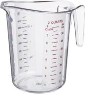 2-quart plastic measuring cup for precision measurements - ideal for cooking and baking logo