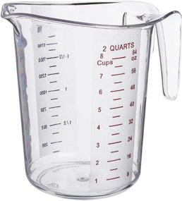 img 3 attached to 2-Quart Plastic Measuring Cup for Precision Measurements - Ideal for Cooking and Baking