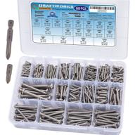 🔩 660 pcs qraftworks stainless steel self tapping screws assortment set for wood, sheet metal, plastic, fiberglass - m3/m4/m5/m6 304 stainless steel phillips drive screw kit (round head and flat head) логотип