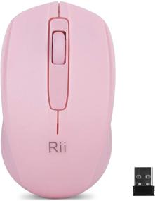 img 4 attached to 🖱️ Rii Wireless Mouse 1000DPI: Stylish Pink Design with USB Dongle for PC, Laptop, Windows & Office Use