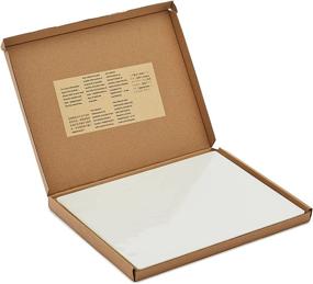 img 2 attached to 🔒 Amazon Basics Прозрачные термосвариваемые пластиковые листы - 9 x 11,5 дюйма, 100 штук (прозрачные) для надежной ламинации