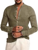 👔 audate classic cotton button-up shirts with roll-up sleeves – men's fashion apparel logo